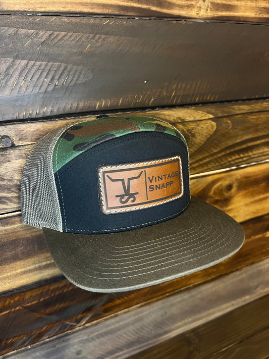 VintageSnapp Black/Camo Hat